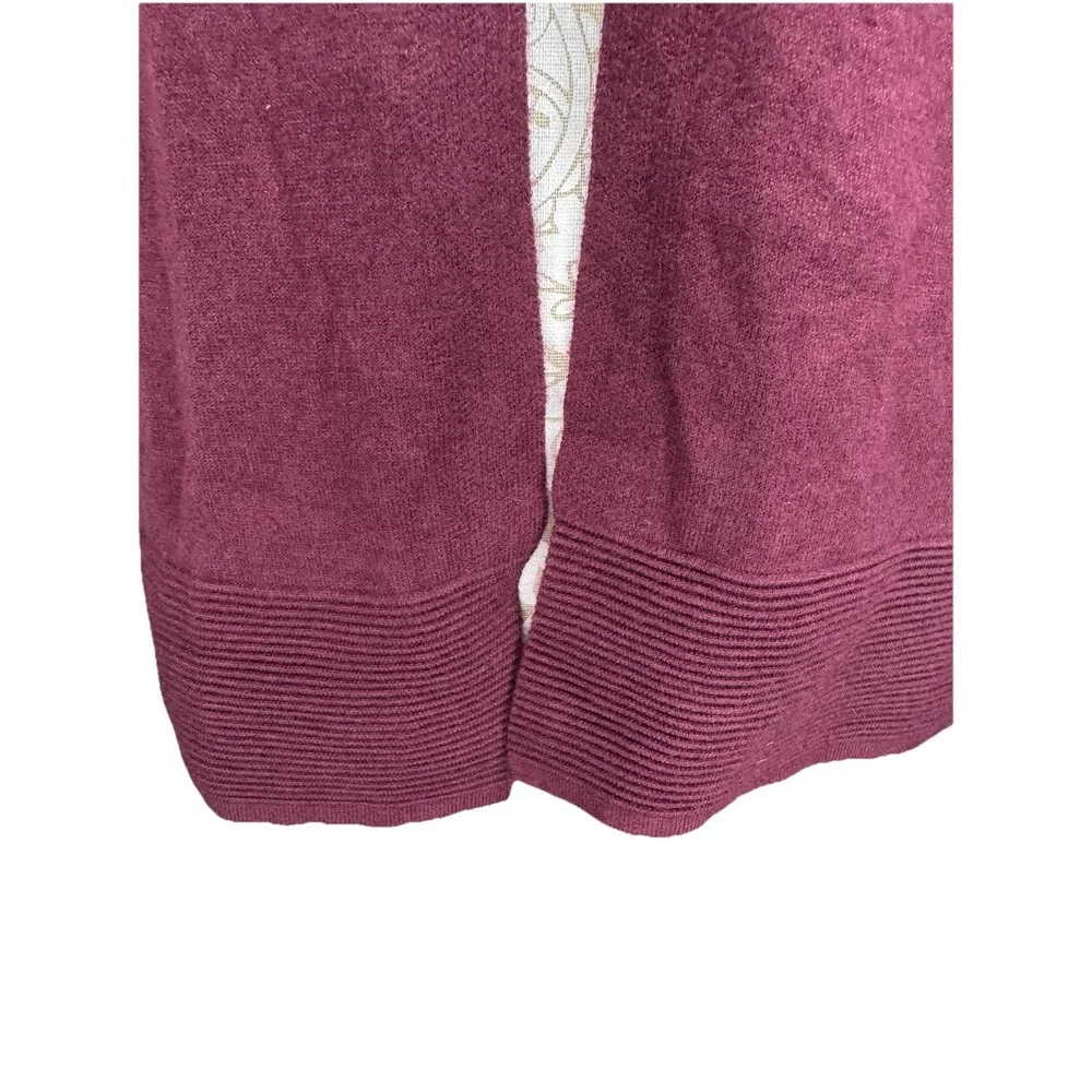 Evolution By Cyrus Open Front Cardigan 3/4 Medium Sleeves Accent Buttons‎ Women